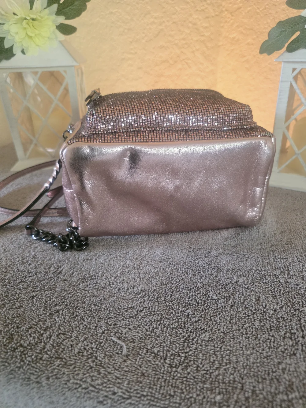 Victoria's Secret Sparkling Pink Mini Backpack - Fashion Handbag